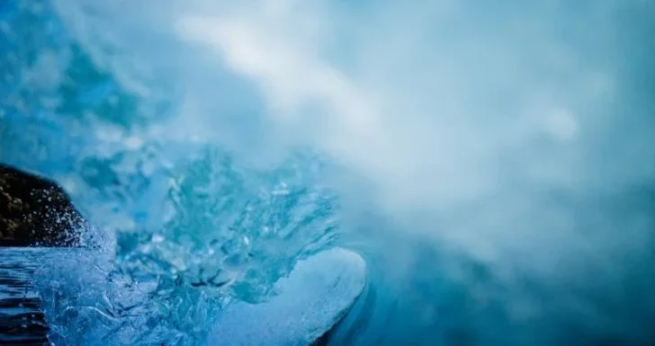 Frozen water
