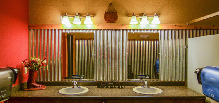 KC Commodes bathroom sinks at Faulkner Ranch