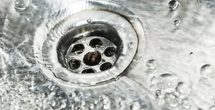 draining sink