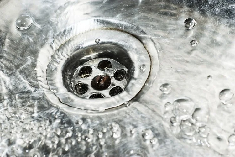 draining sink