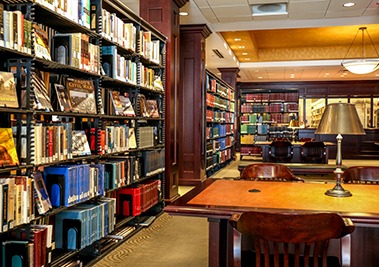 library upstairs