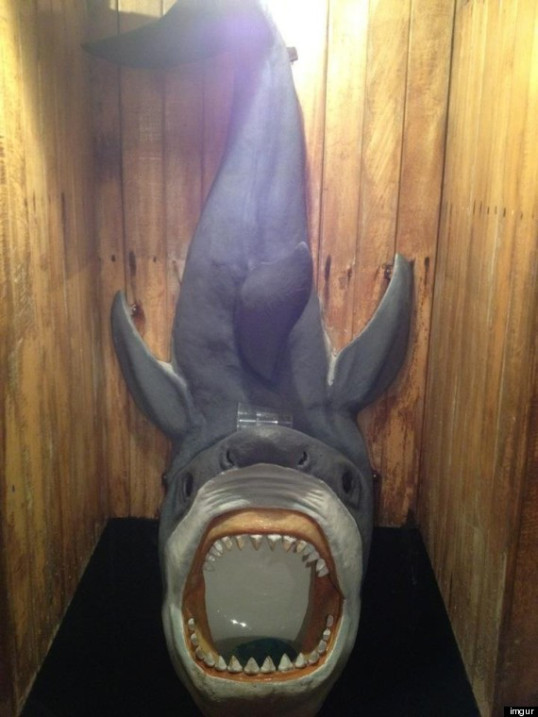 Shark Urinal with mouth open as basin