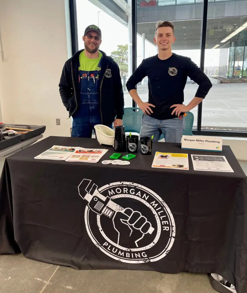 Morgan Miller Plumbing employees at a trade show